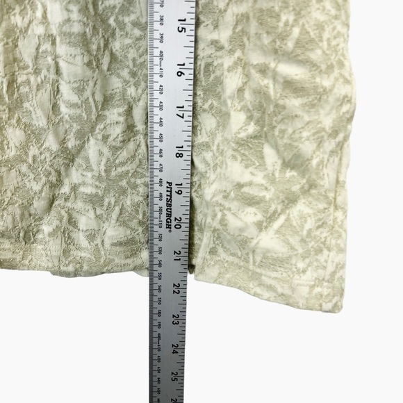 Rebecca Taylor Lemon Jacquard Burnout Tee Shirt‎ - Picture 7 of 7